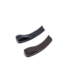 Load image into Gallery viewer, Black and Brown Llama leather sweatbands for hat making
